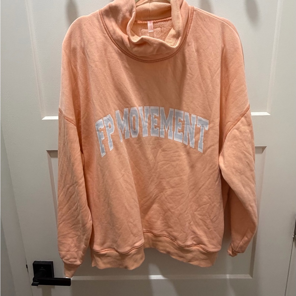 Free people movement mock neck sweater and bike short Victory Set